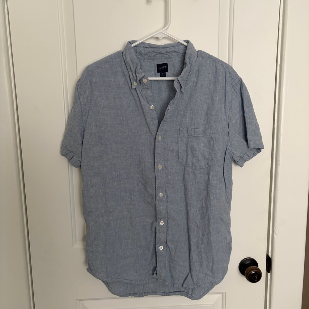J. Crew Light Blue Casual Button Down Shirt